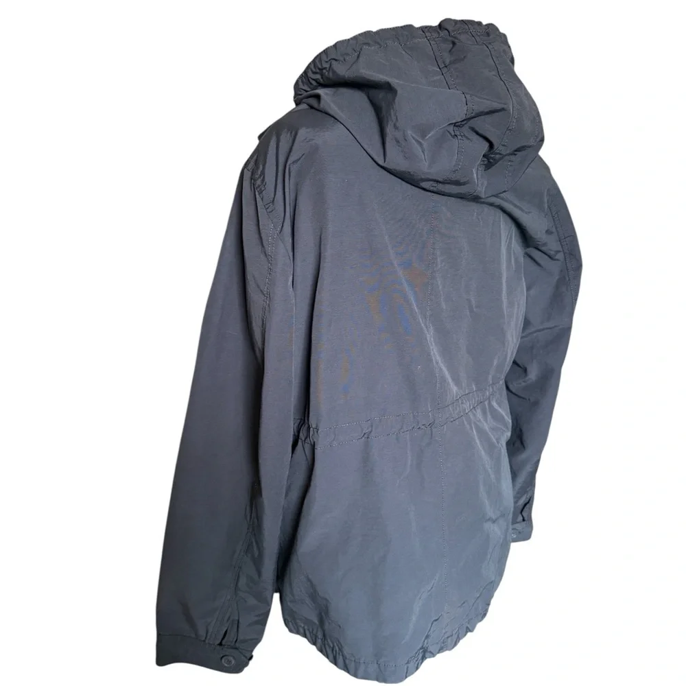 Aeropostale Men's Hooded Utility Jacket - Slate Gray - Picture 3 of 9